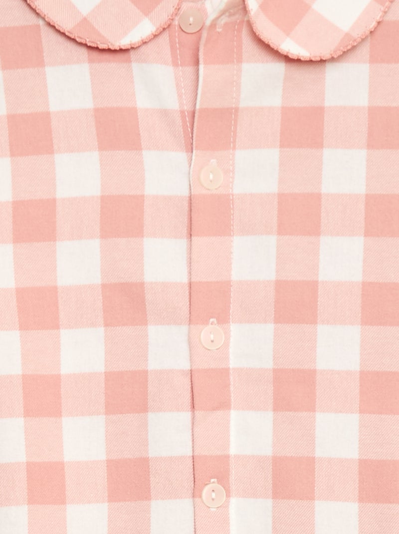 Ensemble de pyjama en flanelle de coton Rose - Kiabi