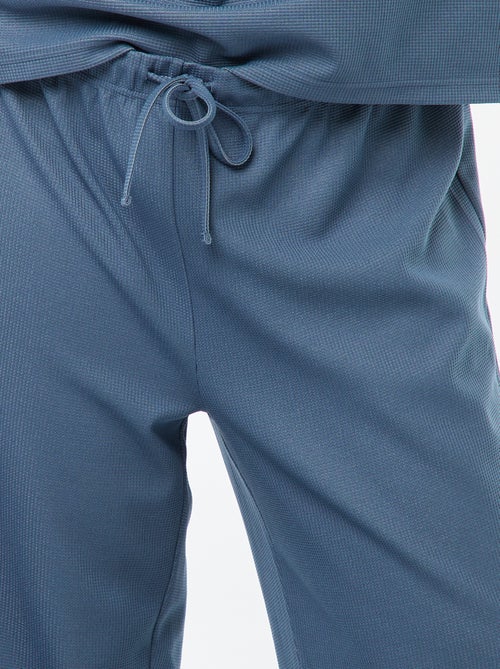 Ensemble de pyjama en maille gaufrée - 2 pièces - Kiabi