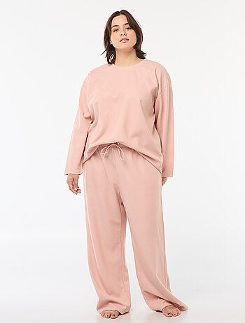 Ensemble de pyjama en maille gaufrée - 2 pièces