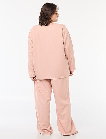 Ensemble de pyjama en maille gaufrée - 2 pièces