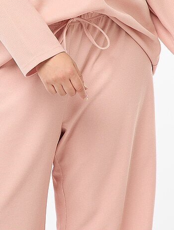 Ensemble de pyjama en maille gaufrée - 2 pièces