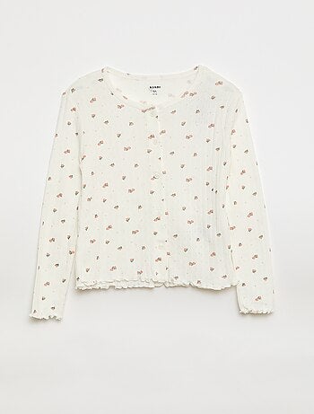 Ensemble de pyjama en maille pointelle - 2 pièces