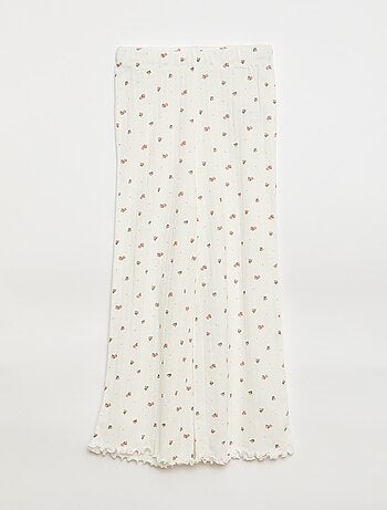 Ensemble de pyjama en maille pointelle - 2 pièces