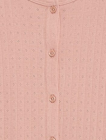 Ensemble de pyjama en maille pointelle - 2 pièces