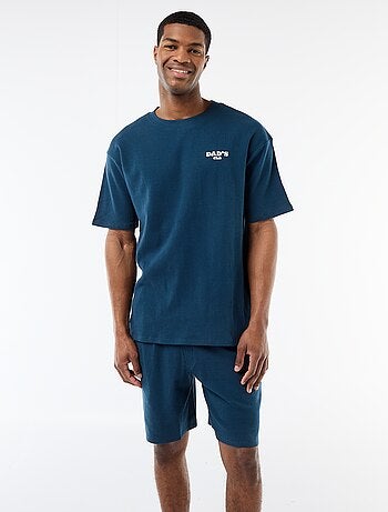Ensemble de pyjama en matière gaufrée