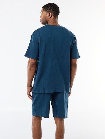 Ensemble de pyjama en matière gaufrée