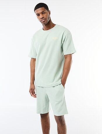 Ensemble de pyjama en matière gaufrée