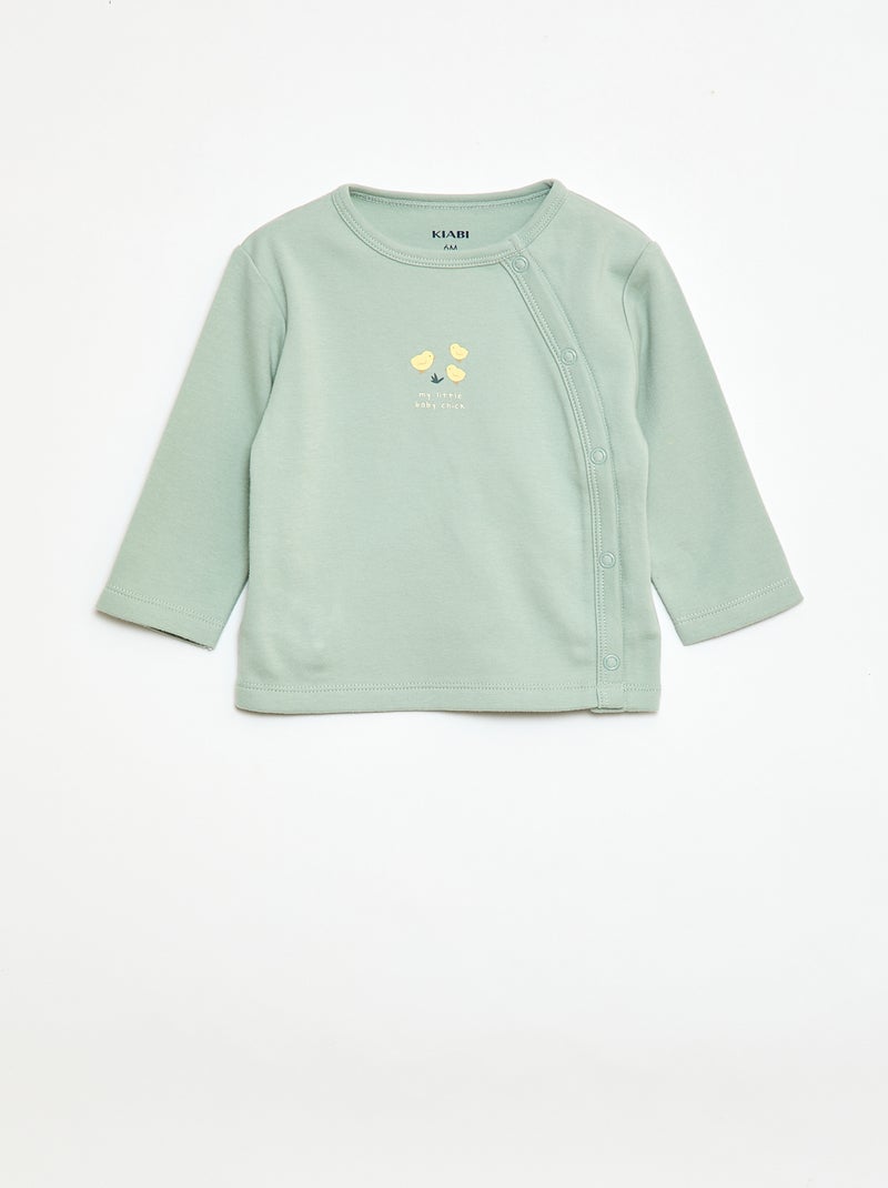 Ensemble de pyjama en molleton - 2 pièces Vert - Kiabi