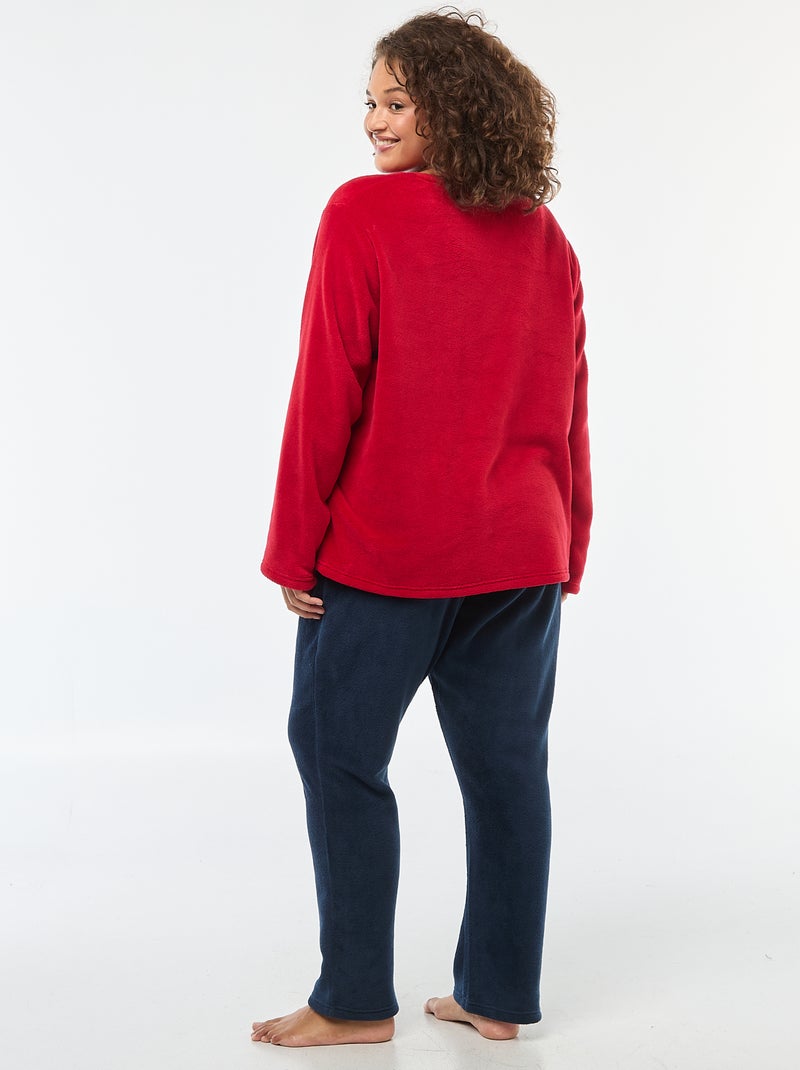 Ensemble de pyjama en polaire - 2 pièces Rouge - Kiabi