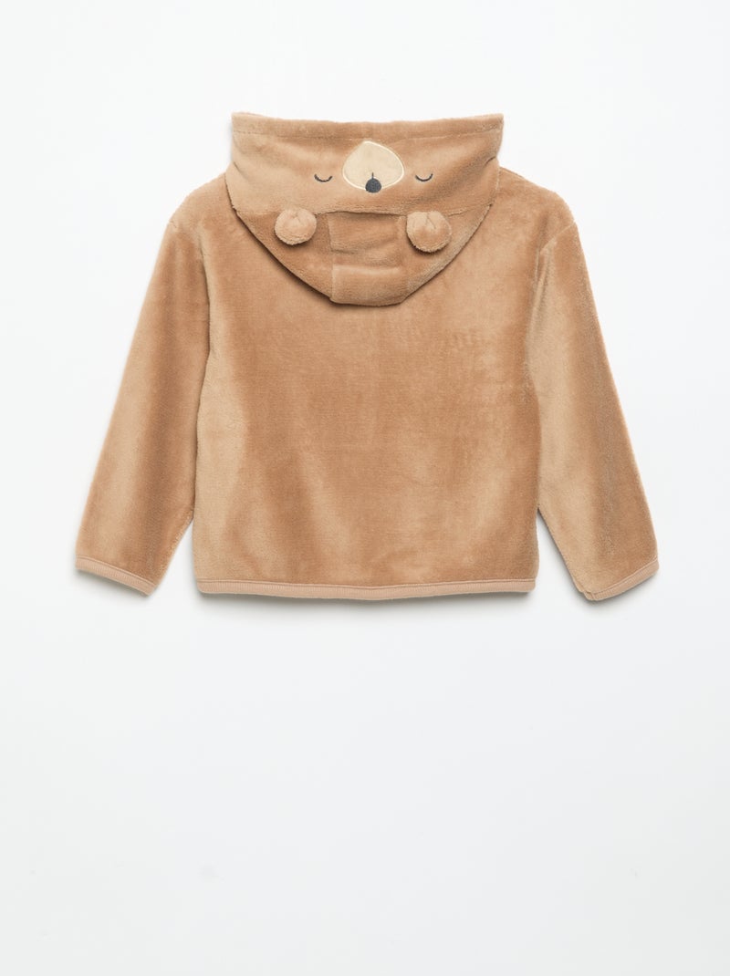 Ensemble de pyjama en polaire avec capuche animée - 2 pièces Bleu - Kiabi