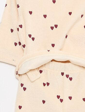 Ensemble de pyjama en polaire avec pieds - 2 pieds