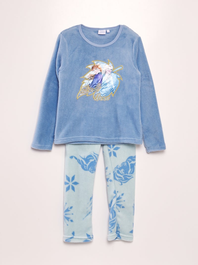 Ensemble de pyjama en polaire 'la Reine des Neiges' 'Disney' - 2 pièces BLEU - Kiabi