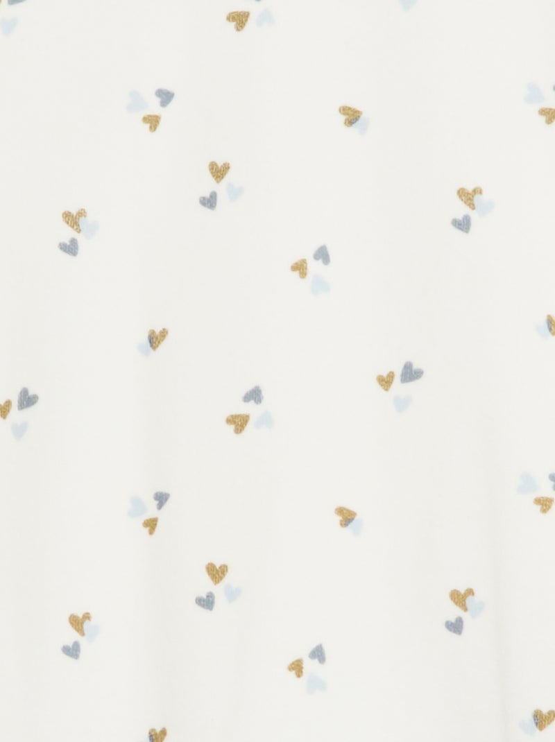 Ensemble de pyjama en polaire sweat + pantalon - 2 pièces Blanc - Kiabi