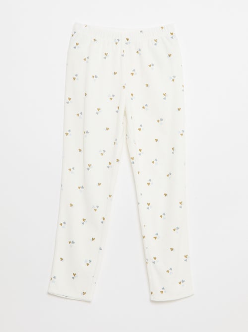 Ensemble de pyjama en polaire sweat + pantalon - 2 pièces - Kiabi