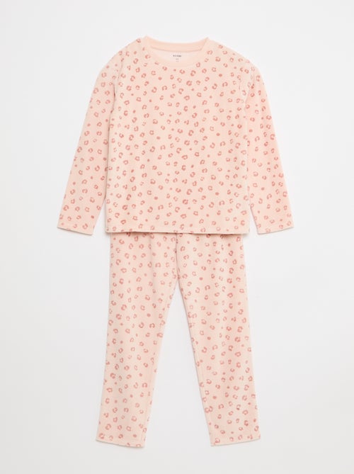 Ensemble de pyjama en polaire sweat + pantalon - 2 pièces - Kiabi