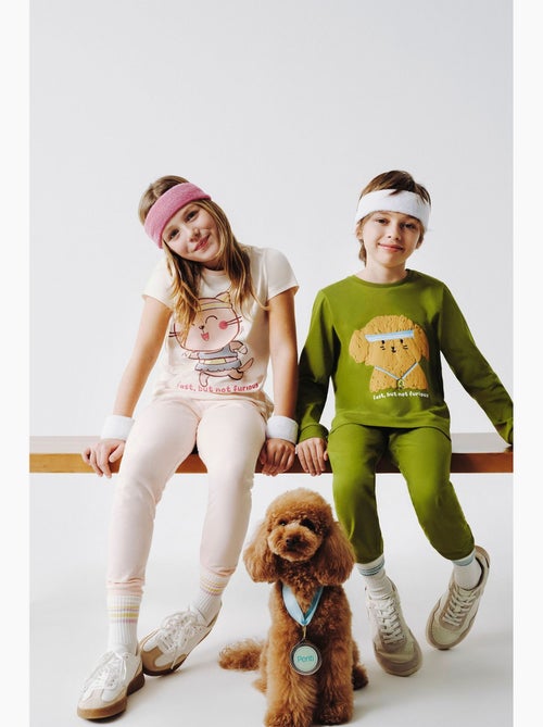 Ensemble de pyjama fast cat à manches courtes fille penti - Kiabi