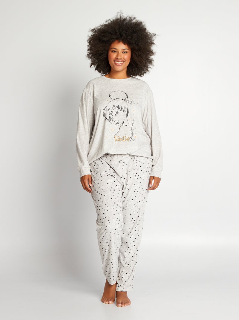 Ensemble de pyjama 'Fée Clochette' - t-shirt + pantalon Gris - Kiabi