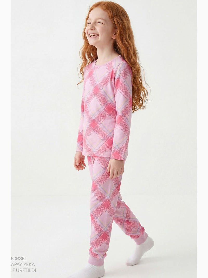 Ensemble de pyjama fille avec lapin mignon penti Rose fluo/Solinotes - Kiabi