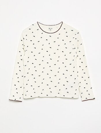 Ensemble de pyjama fille de Noël 3 pièces - T-shirt + pantalon + veste