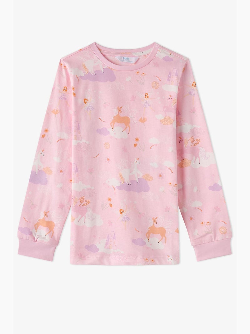 Ensemble de pyjama fille fly repeat à manches longues penti Multicolore - Kiabi