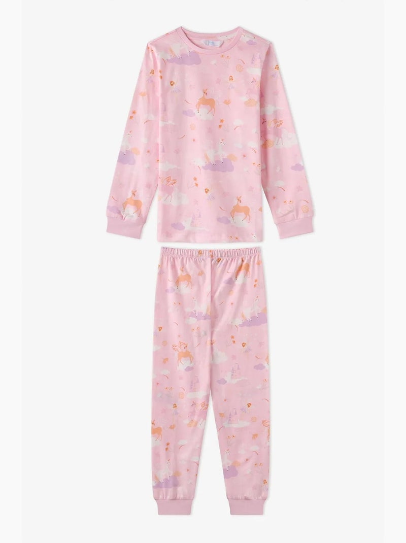 Ensemble de pyjama fille fly repeat à manches longues penti Multicolore - Kiabi