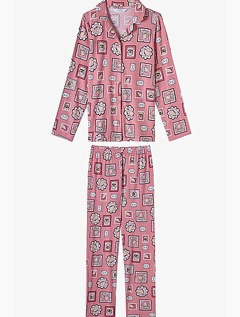 Ensemble de pyjama fille kind mailing à motif chien, manches longues, chemise et pantalon penti