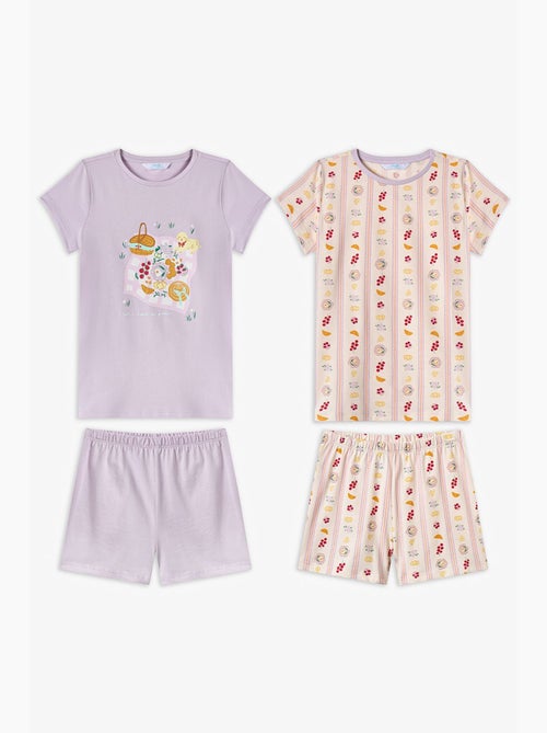 Ensemble de pyjama fille picnic à manches courtes penti - Kiabi