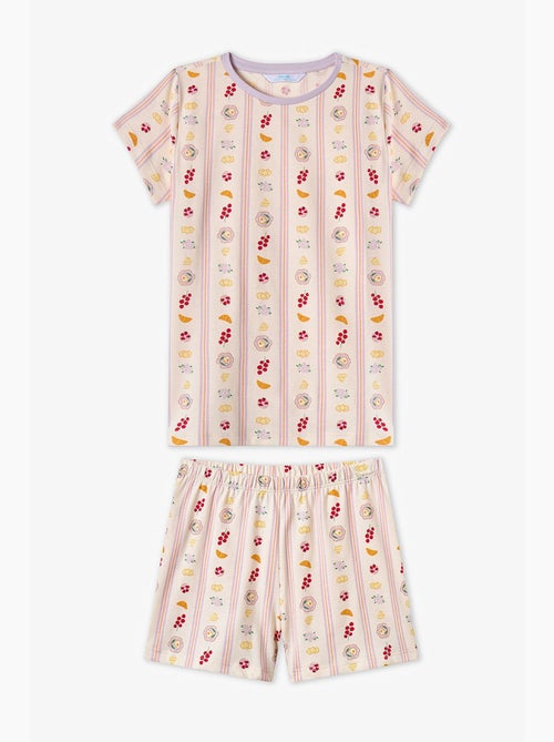 Ensemble de pyjama fille picnic à manches courtes penti - Kiabi