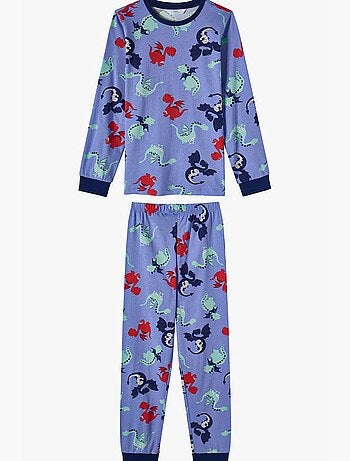 Ensemble de pyjama garçon dragon repeat à manches longues penti