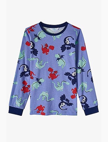 Ensemble de pyjama garçon dragon repeat à manches longues penti