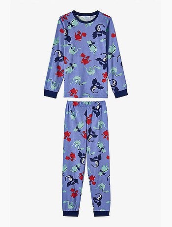 Ensemble de pyjama garçon dragon repeat à manches longues penti