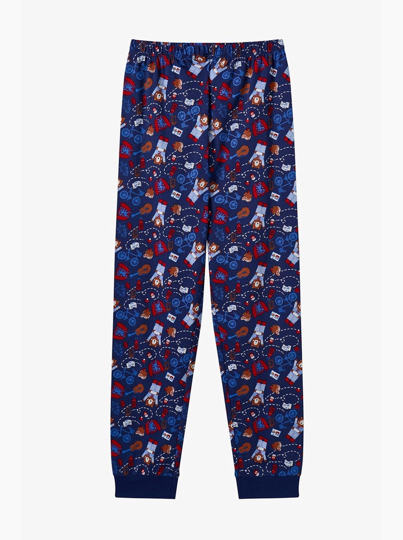 Ensemble de pyjama garçon style repeat à manches longues penti Bleu Rouge Blanc - Kiabi