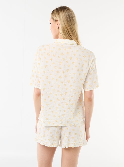 Ensemble de pyjama haut + short all-over - Kiabi