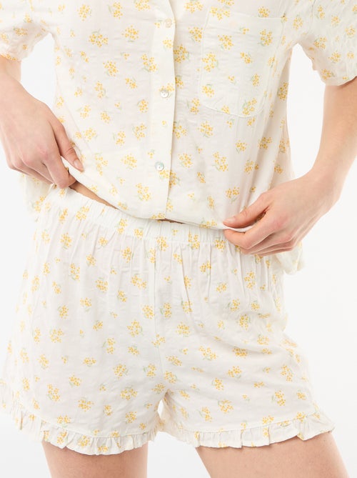 Ensemble de pyjama haut + short all-over - Kiabi