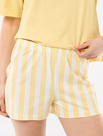 Ensemble de pyjama haut + short en jersey coton