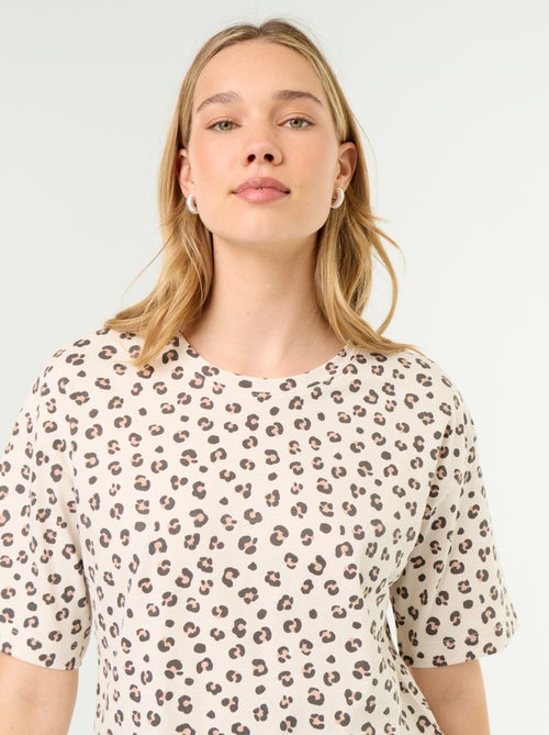 Ensemble de pyjama haut + short en jersey coton - Kiabi