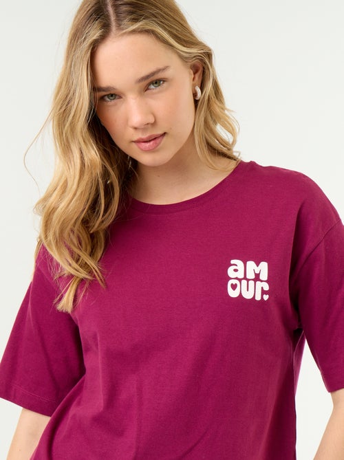 Ensemble de pyjama haut + short en jersey coton - Kiabi
