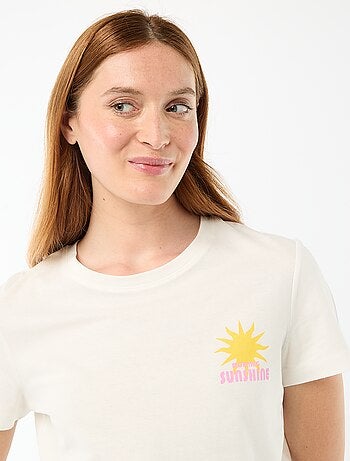 Ensemble de pyjama haut + short léger all-over rayé