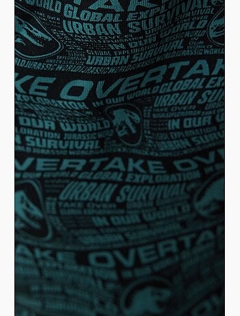 Ensemble de pyjama homme à manches courtes imprimé slogan jurassic penti