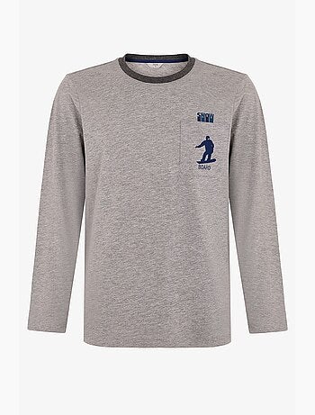 Ensemble de pyjama homme snow glide à manches longues penti