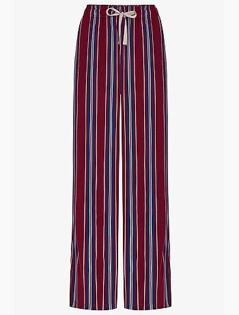 Ensemble de pyjama homme soundwave à rayures, pantalon long et manches longues penti