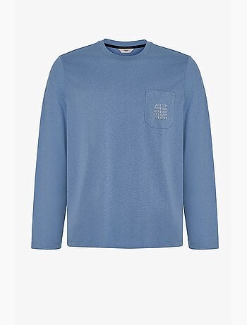 Ensemble de pyjama homme steel à rayures, manches longues penti