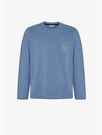 Ensemble de pyjama homme steel à rayures, manches longues penti