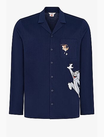 Ensemble de pyjama homme tom&jerry chemise à manches longues et pantalon penti