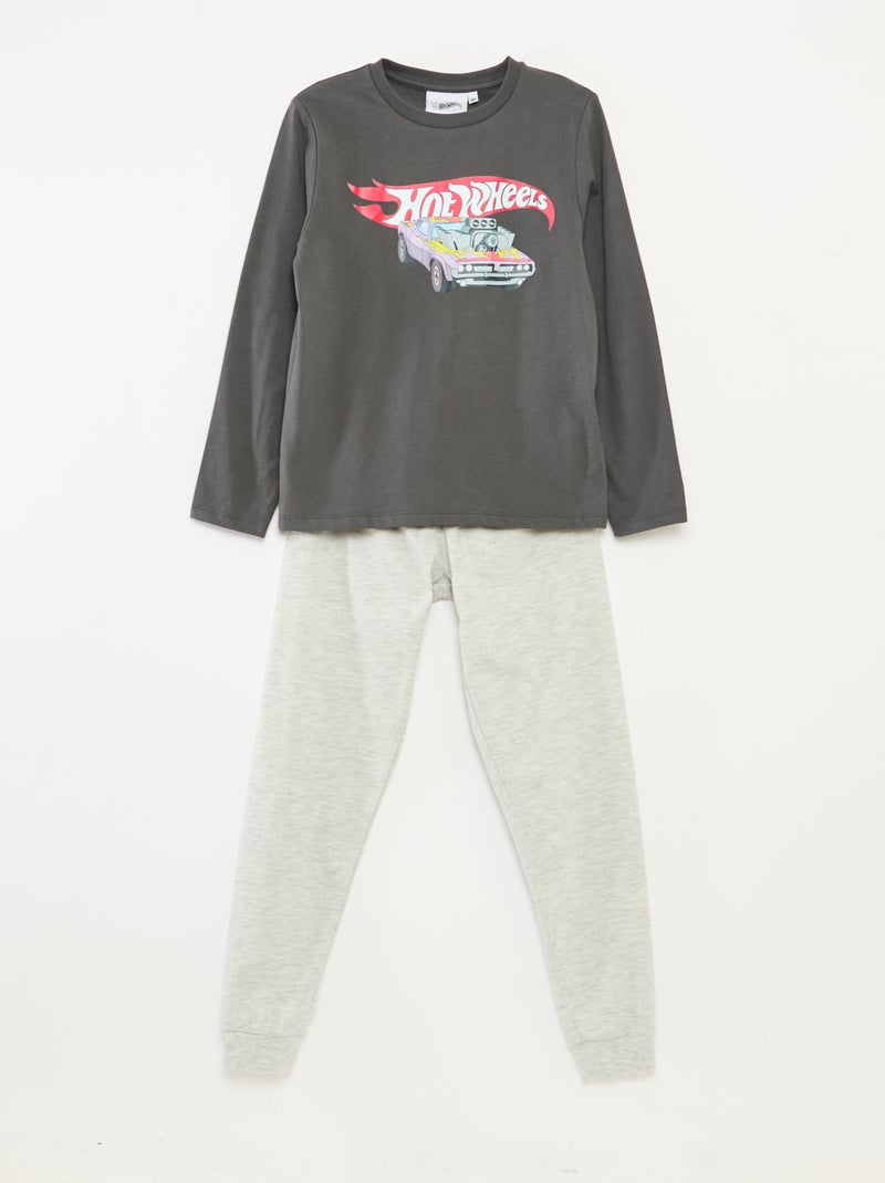 Ensemble de pyjama 'Hot Wheels' t-shirt + pantalon - 2 pièces Gris - Kiabi