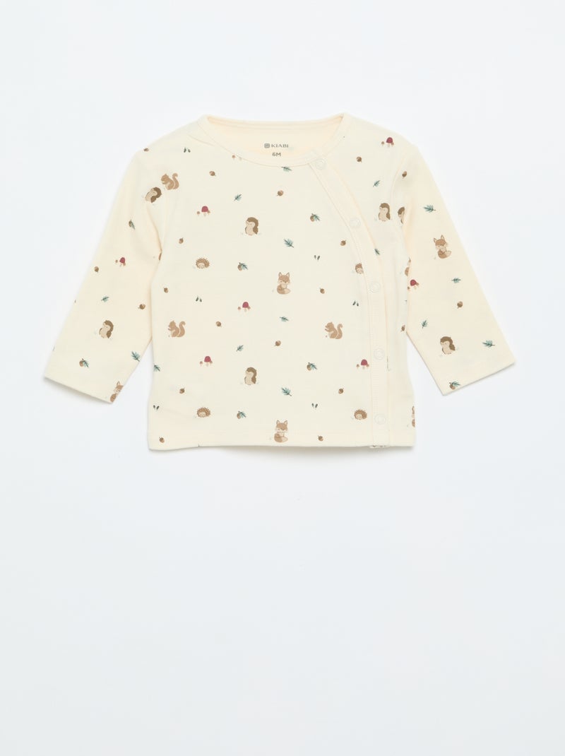 Ensemble de pyjama interlock - 2 pièces Bleu - Kiabi