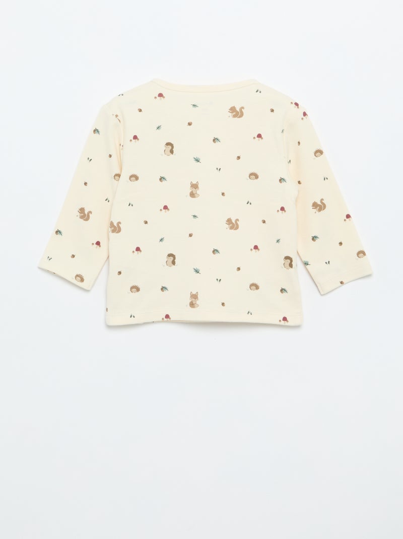 Ensemble de pyjama interlock - 2 pièces Bleu - Kiabi