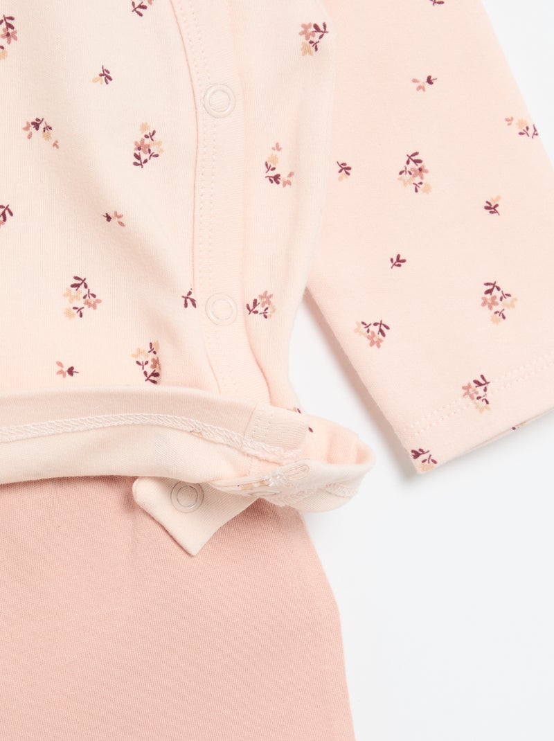 Ensemble de pyjama interlock - 2 pièces Rose - Kiabi
