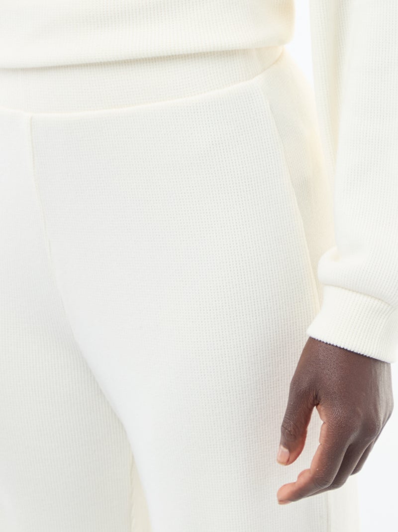 Ensemble de pyjama jersey uni Blanc - Kiabi