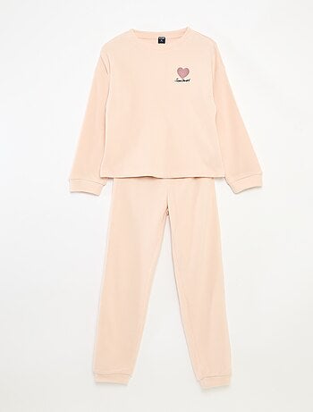 Ensemble de pyjama jersey uni